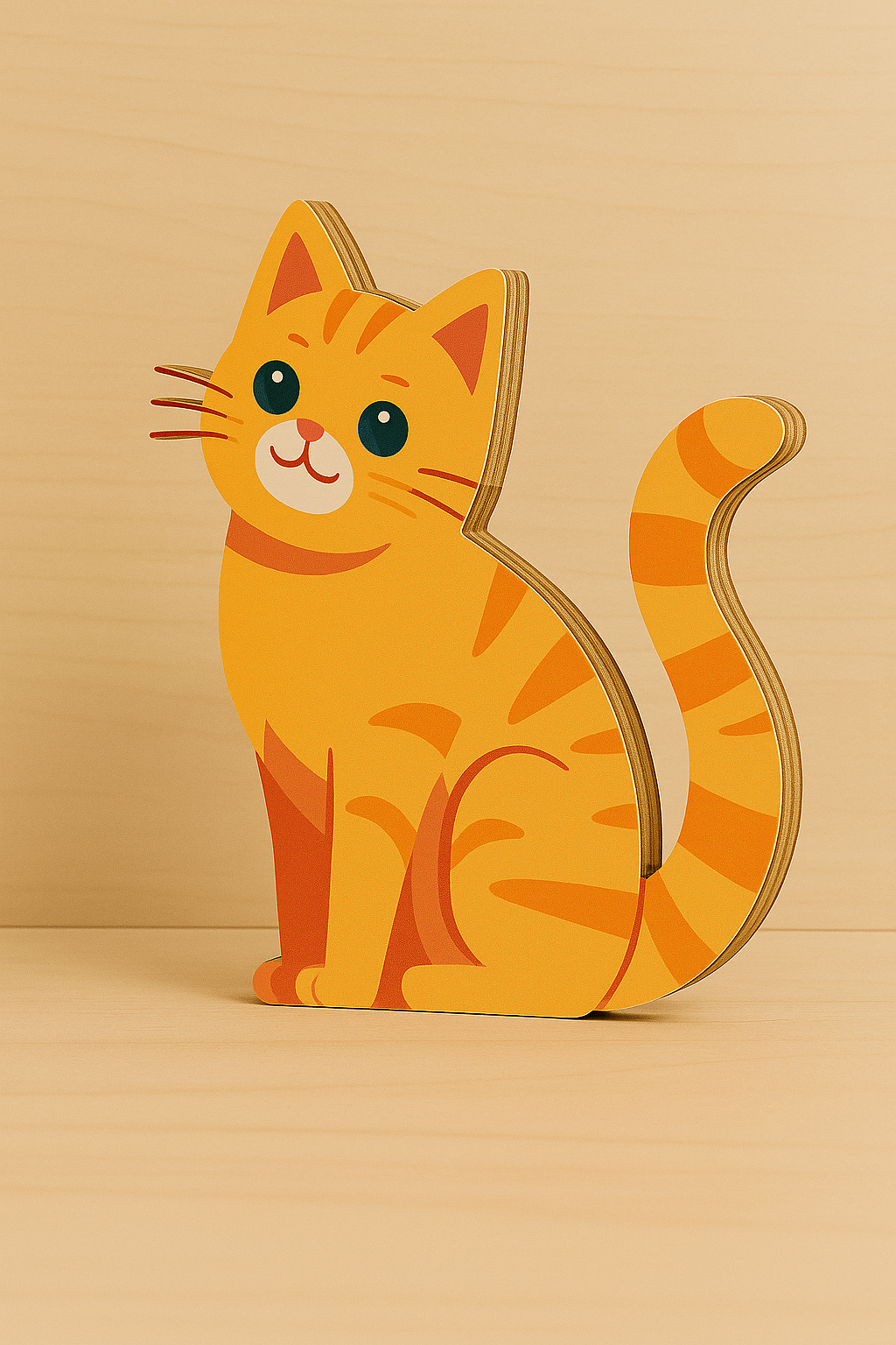 Orange Tabby Cat Wall Plaque