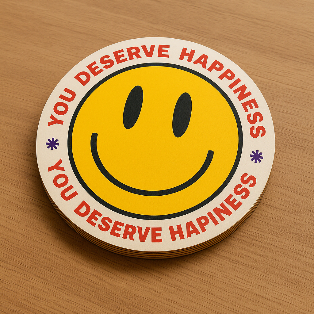 Smiley Face Wooden Wall Plaque
