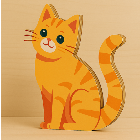 Orange Tabby Cat Wall Plaque