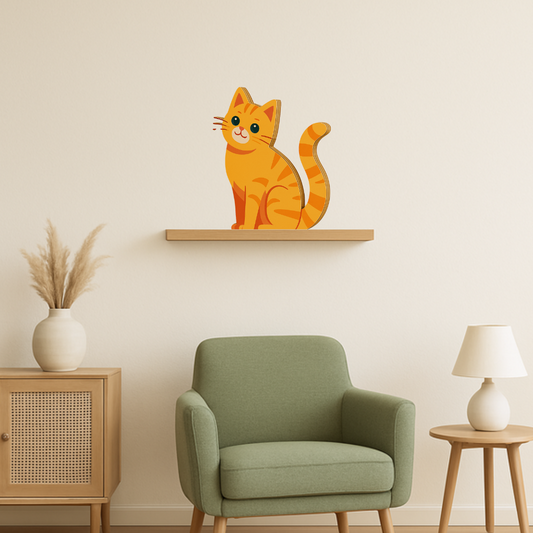 Orange Tabby Cat Wall Plaque